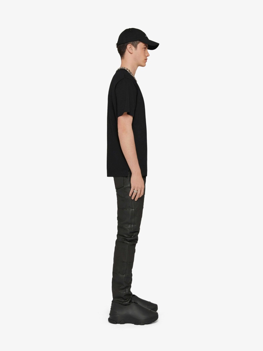 Men Givenchy T-Shirts | Slim Fit T-Shirt In Cotton Black