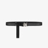 Men Givenchy Belts | 4G Release Buckle Belt In Leather And Webbing Black