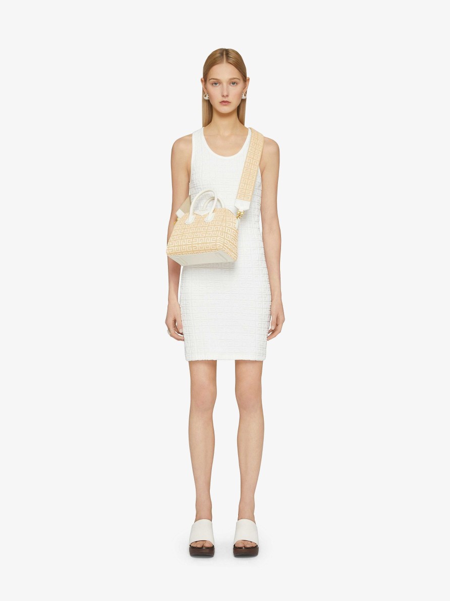 Women Givenchy Antigona | Mini Antigona Bag In 4G Jute Ivory