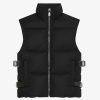 Men Givenchy Outerwear & Blousons | Sleeveless Puffer Jacket With Metallic Details Black