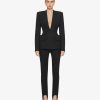 Women Givenchy Jackets & Coats | Fitted Jacket In Wool Black