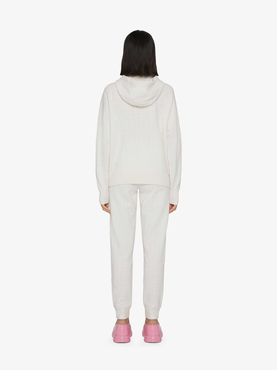 Women Givenchy Sweatshirts & Hoodies | Hoodie In 4G Cashmere Ivory