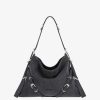 Women Givenchy Voyou | Medium Voyou Bag In Denim Black