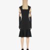 Women Givenchy Dresses | Dress In Punto Milano With Crystals Black