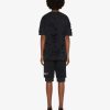 Men Givenchy Shorts | Givenchy Bermuda Shorts In Felpa With Destroyed Effect Faded Black