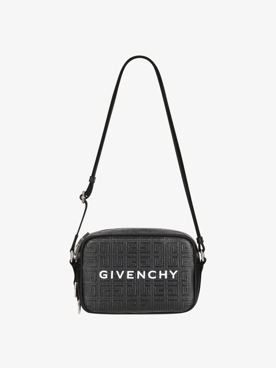 Men Givenchy Cross-Body Bags | G-Essentials Camera Bag In 4G Coated Canvas Black