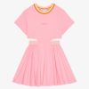 Women Givenchy Girl (4 To 12 Years) | Dress In Cotton With Two In One Effect Bright Pink