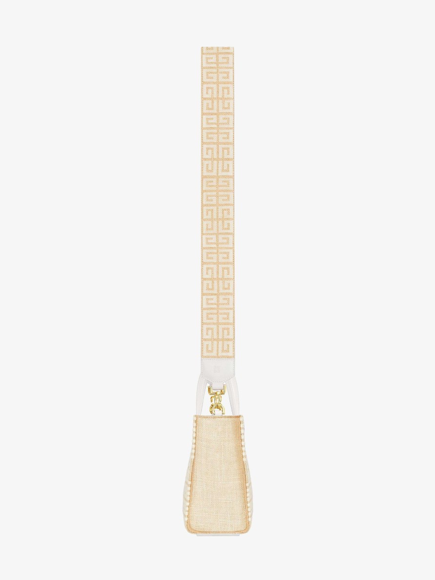 Women Givenchy G-Tote | Mini G-Tote Shopping Bag In 4G Jute Natural