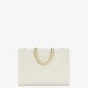 Women Givenchy G-Tote | Medium G-Tote Shopping Bag In 4G Embroidered Canvas Natural Beige