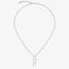 Women Givenchy Jewelry | Mini Lock Necklace In Metal Silvery