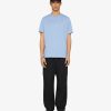 Men Givenchy T-Shirts | Slim Fit T-Shirt In Cotton With 4G Embroidery Light Blue