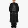 Men Givenchy Jackets & Coats | Long Coat In Double Face Wool And Cashmere Black