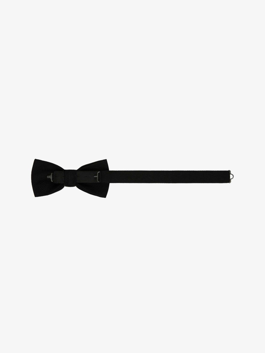 Men Givenchy Scarves & Ties | Bow Tie In Silk Black