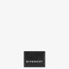 Women Givenchy Small Leather Goods | G-Cut Card Holder In 4G Coated Canvas And Leather Black