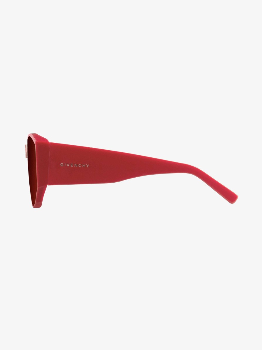 Women Givenchy Sunglasses | 4Gem Unisex Sunglasses In Acetate Red