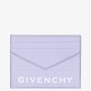 Women Givenchy Small Leather Goods | G-Cut Card Holder In 4G Leather Lavender