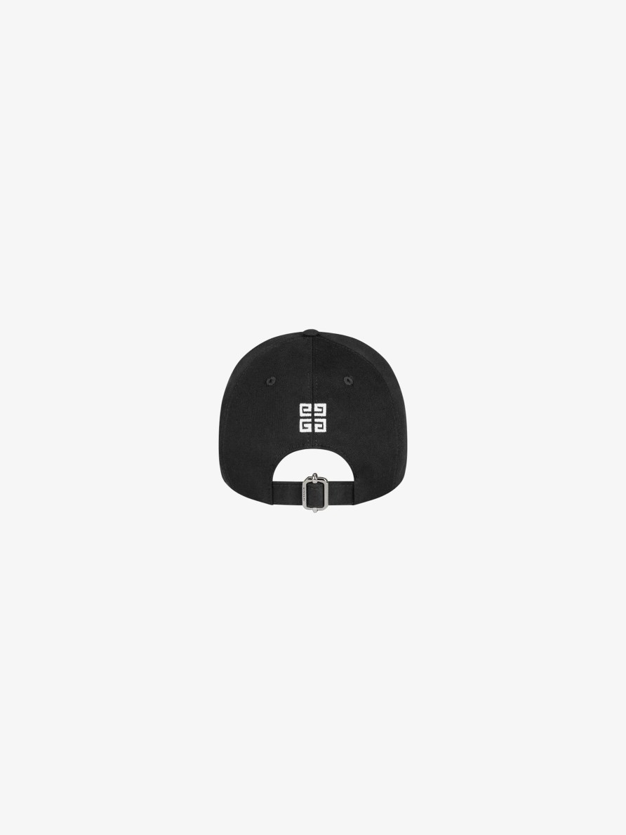 Men Givenchy Beanies & Caps | Givenchy College Embroidered Cap Black