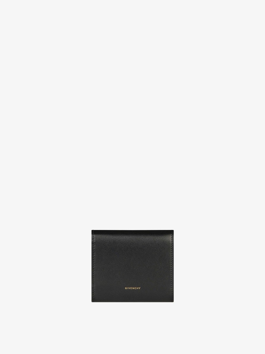 Women Givenchy Small Leather Goods | 4G Wallet In Leather Black