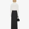 Women Givenchy Skirts | Skirt In Wool And Mohair With Slit Black