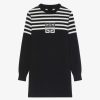 Women Givenchy Dresses | Dress In Cashmere With Stripes Black