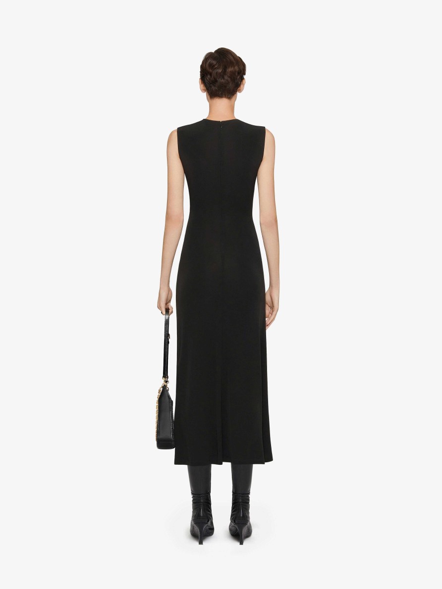 Women Givenchy Dresses | Draped Dress In Crepe Black