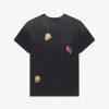 Men Givenchy T-Shirts | Boxy Fit T-Shirt In Cotton With Ornaments Black