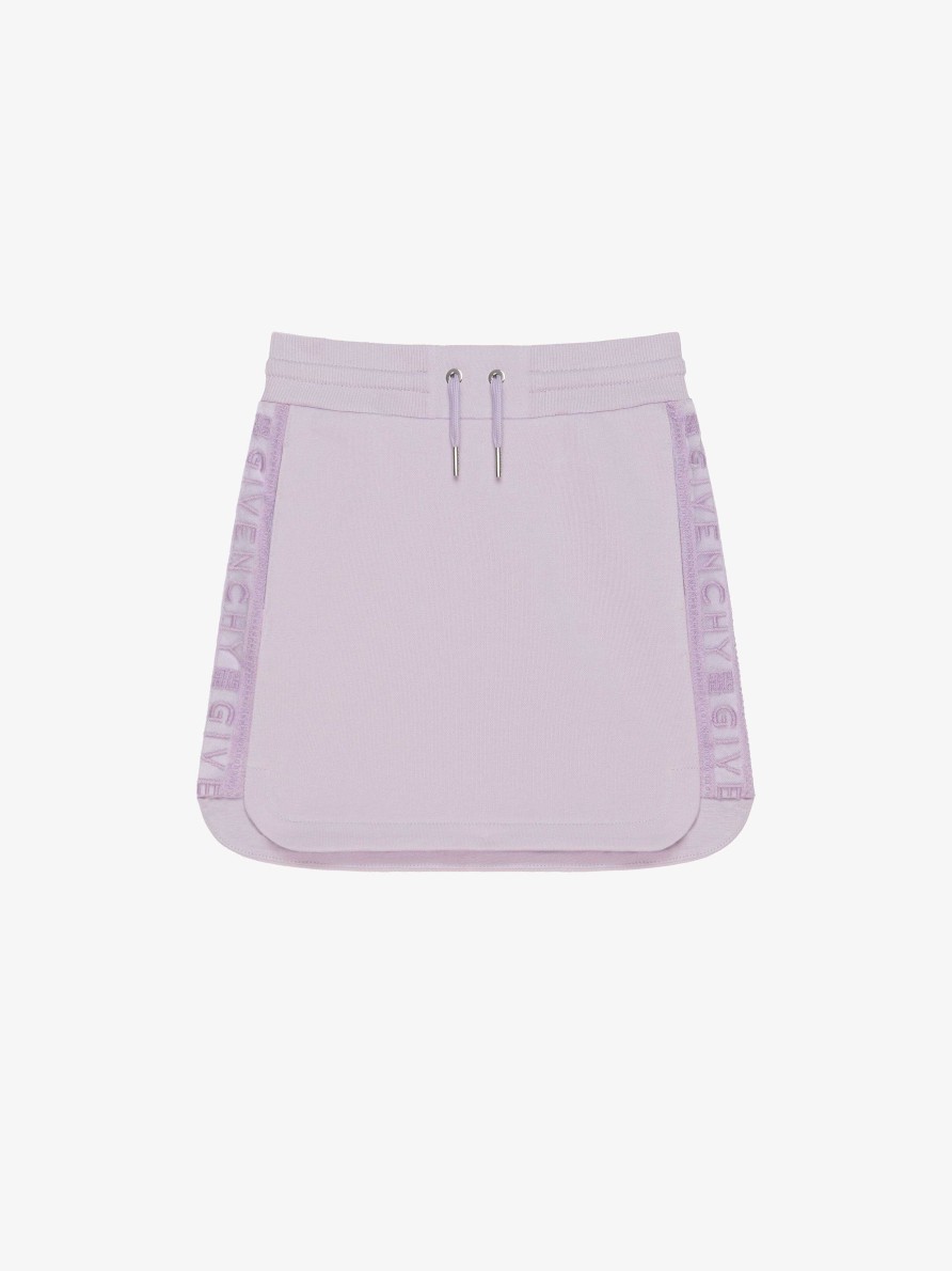 Women Givenchy Girl (4 To 12 Years) | Givenchy Skirt In Fleece Lilac