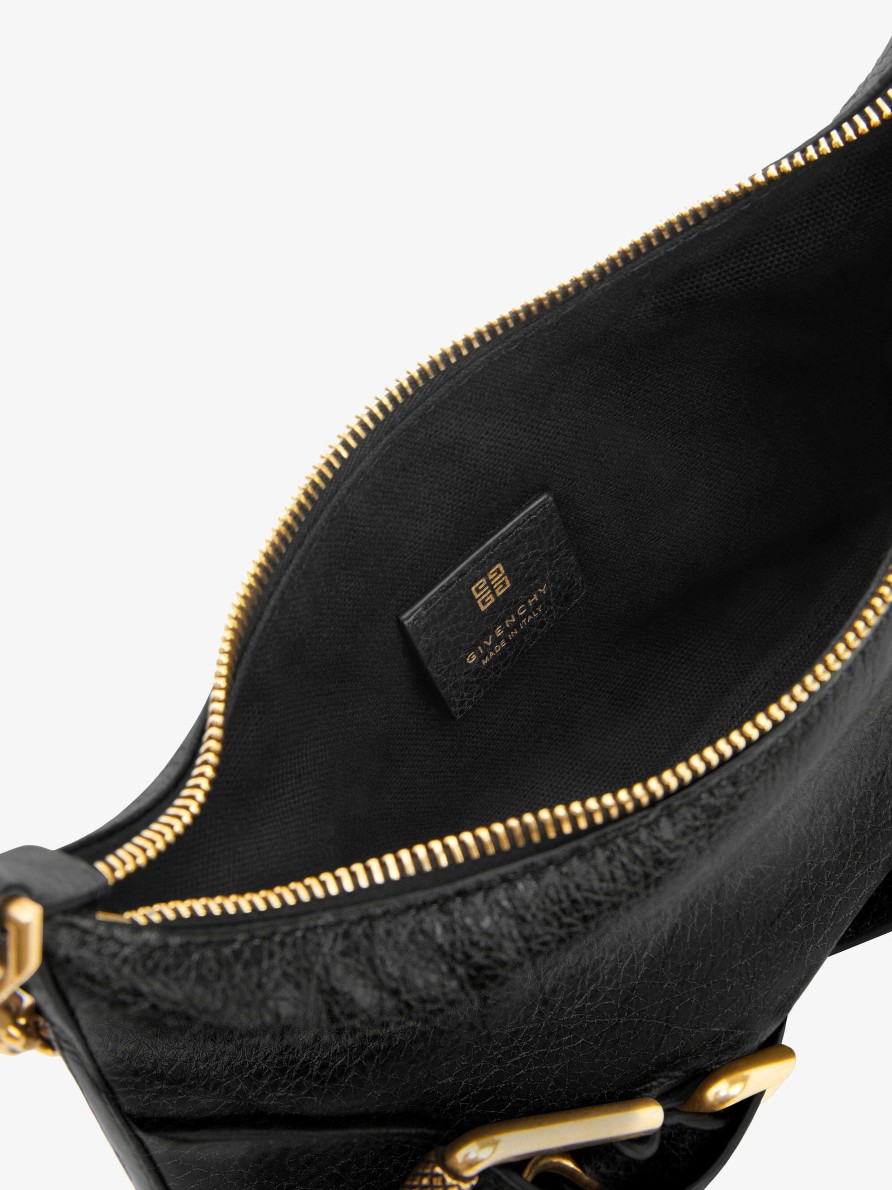 Women Givenchy Voyou | Voyou Boyfriend Party Bag In Aged Leather Black