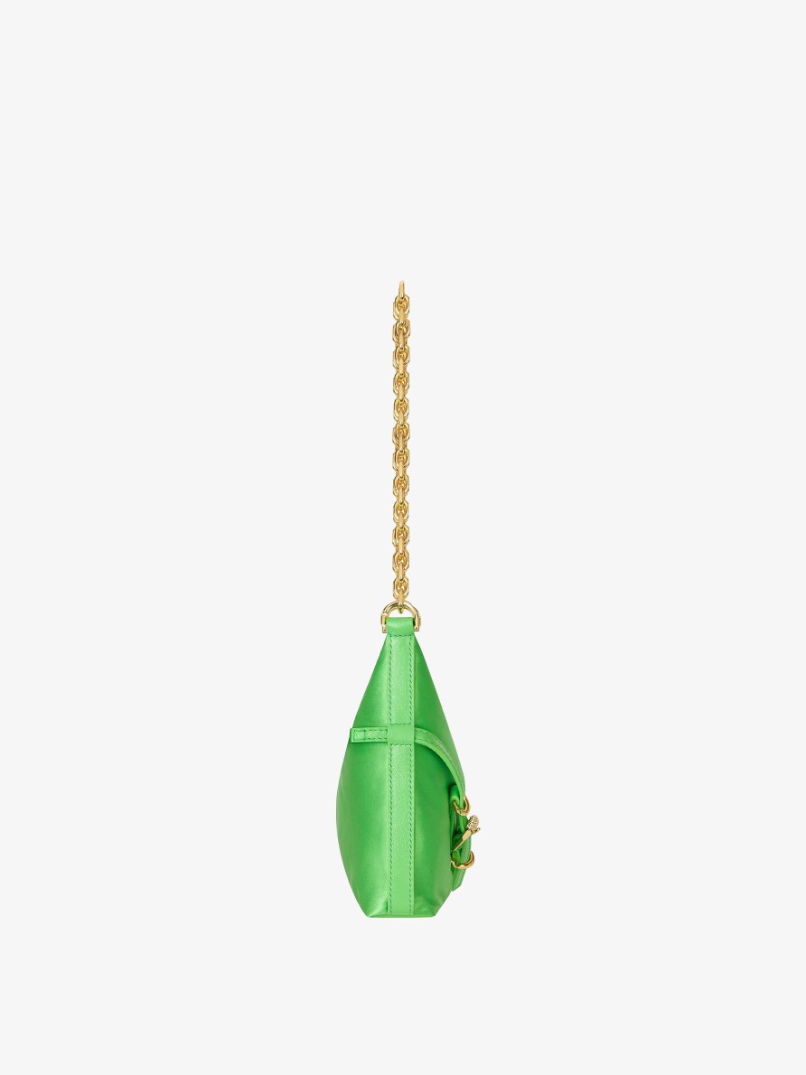 Women Givenchy Voyou | Voyou Party Bag In Nylon Satin Absynthe Green