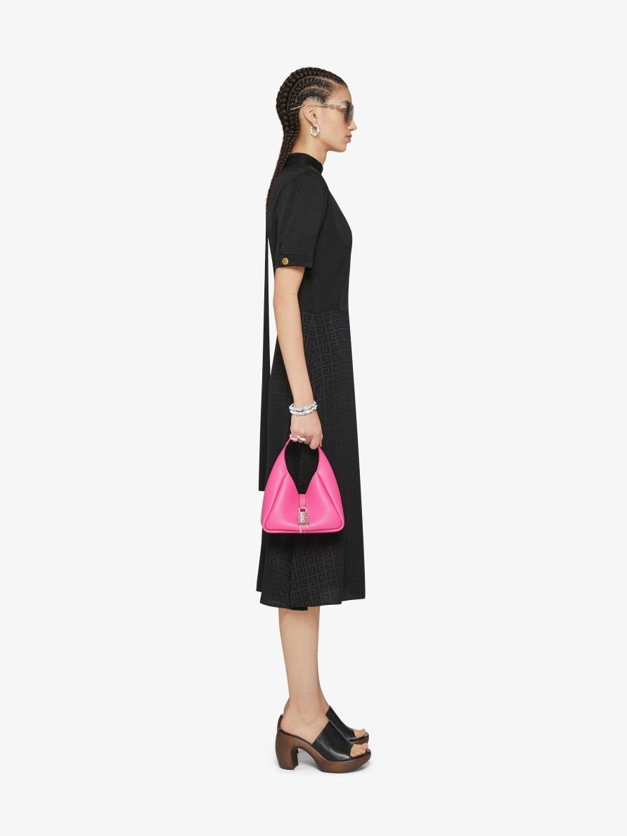 Women Givenchy Dresses | Dress In 4G Jacquard With Lavalliere Black