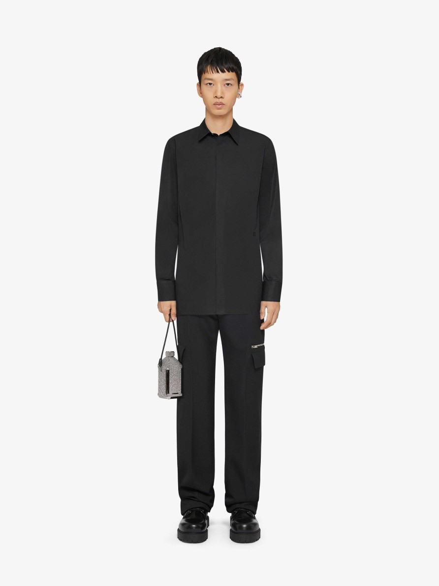 Men Givenchy Shirts | Shirt In Poplin Black