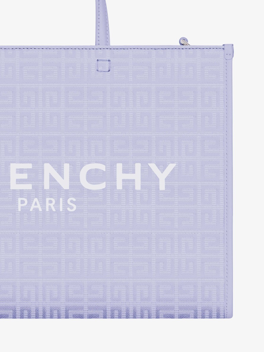 Women Givenchy G-Tote | Medium G-Tote Shopping Bag In 4G Coated Canvas Lavender