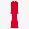 Women Givenchy Dresses | Evening Dress In Sable Stretch With Chains Vermillon