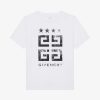 Men Givenchy Boy (4 To 12 Years) | 4G Stars T-Shirt In Cotton White