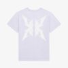 Men Givenchy T-Shirts | T-Shirt In Cotton With Givenchy And 4G Butterfly Prints Baby Blue