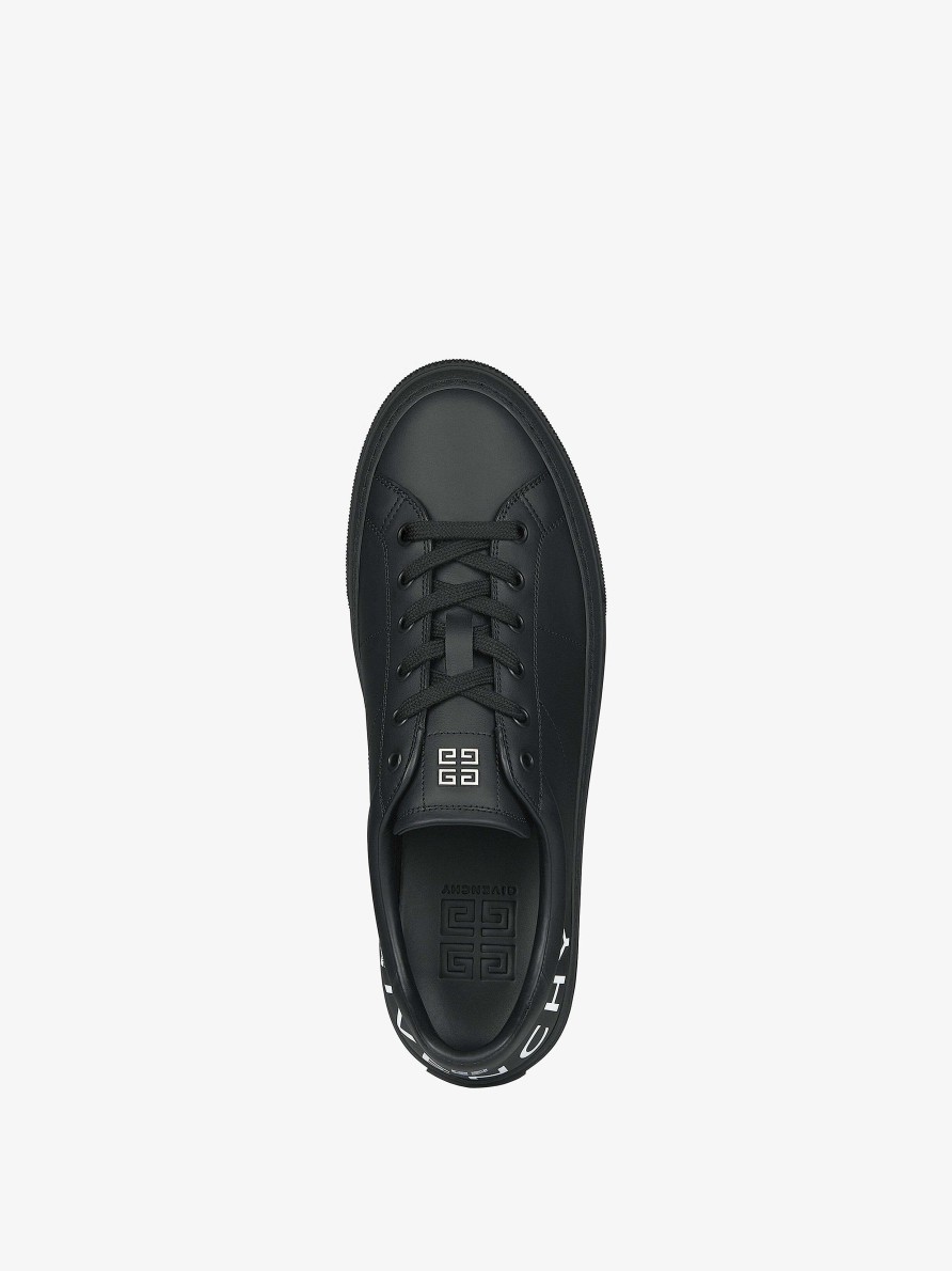 Men Givenchy Sneakers | City Sport Sneakers In Leather Black