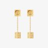 Women Givenchy Jewelry | 4G Pendant Earrings In Metal Golden Yellow