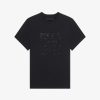 Women Givenchy T-Shirts | T-Shirt In Cotton With 4G Emblem In Flowers Black/Black