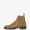 Men Givenchy Boots & Derbies | Lock Ankle Boots In Suede Light Brown