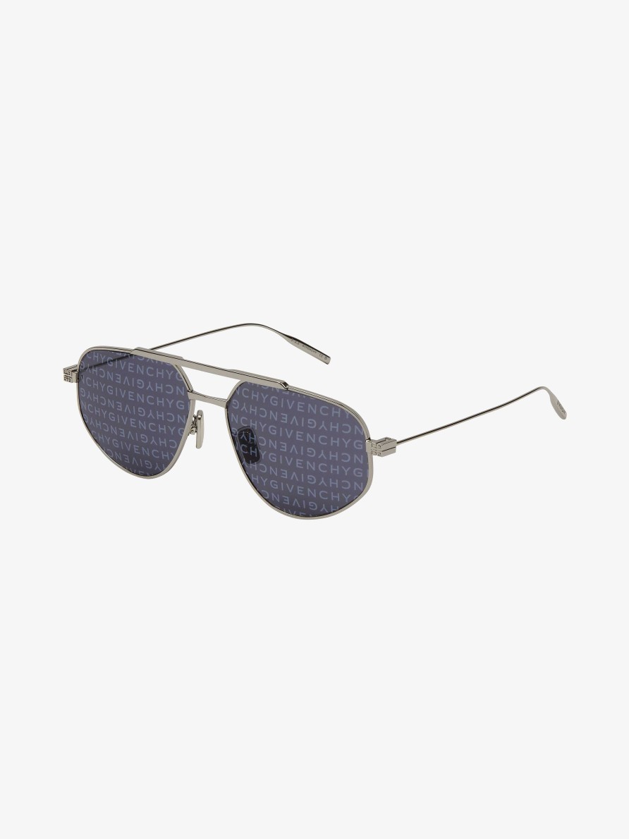 Men Givenchy Sunglasses | Gv Speed Sunglasses In Metal Palladium