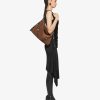 Women Givenchy Voyou | Medium Voyou Boyfriend Bag In Corset Style Suede Walnut Brown