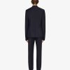 Men Givenchy Jackets & Coats | Slim Fit Jacket In Wool And Mohair With Satin Collar Night Blue