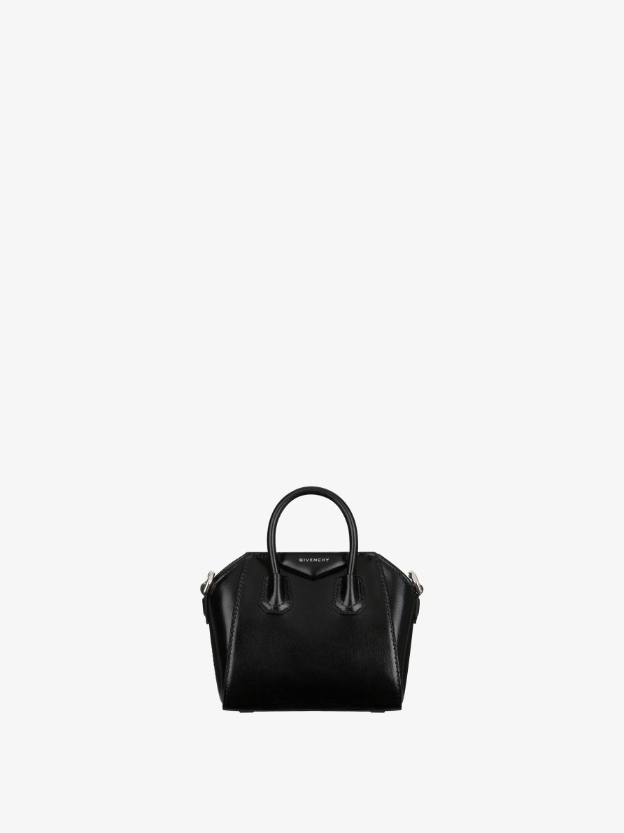 Women Givenchy Antigona | Micro Antigona Bag In Box Leather Black