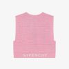 Women Givenchy Girl (4 To 12 Years) | Sleeveless Sweater In 4G Jacquard Candy Pink