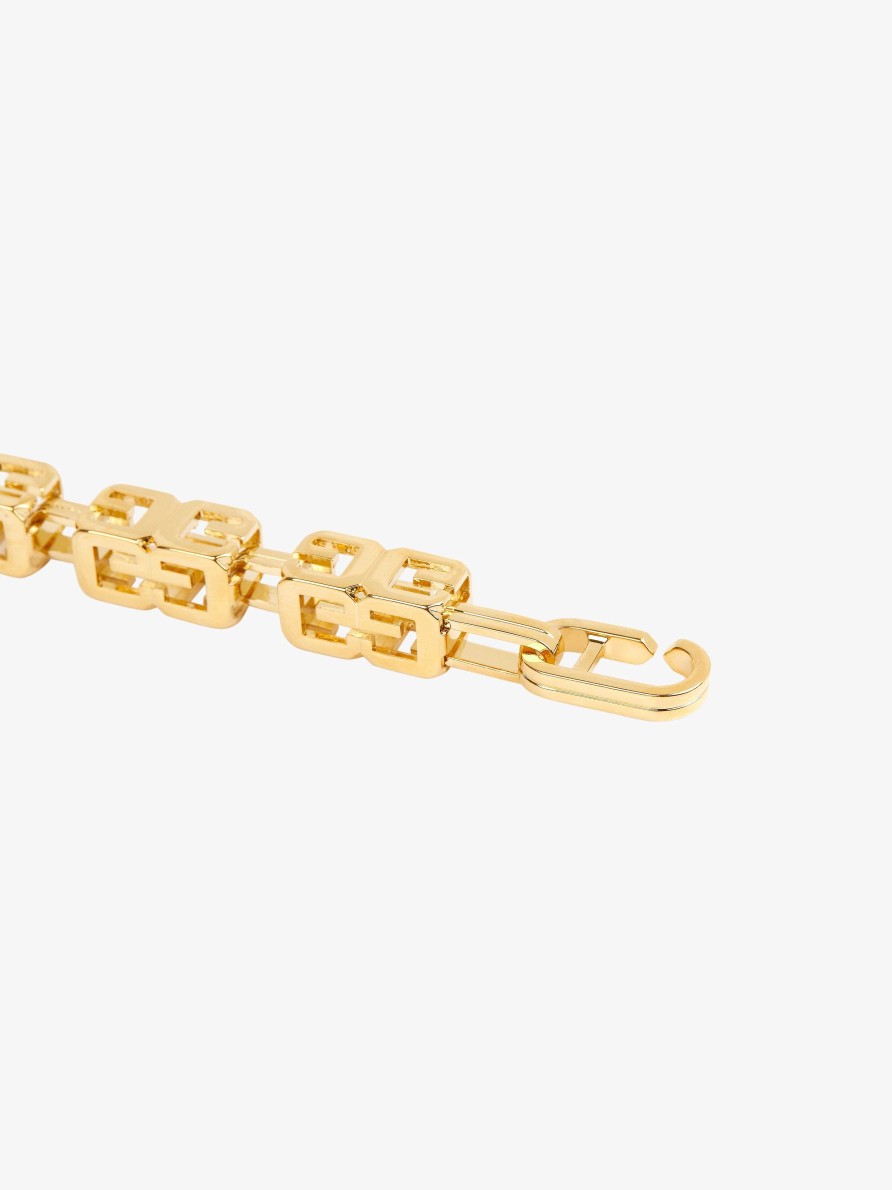 Women Givenchy Other Accessories | G Cube Chain Strap In Metal Golden