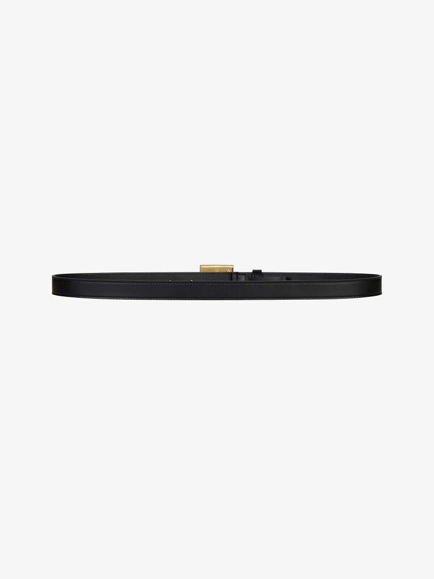 Women Givenchy Belts | 4G Belt In Leather Black