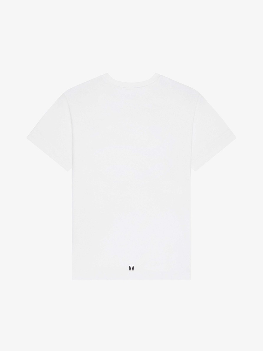 Men Givenchy T-Shirts | T-Shirt In Cotton With Givenchy Fruits And Vegetables White