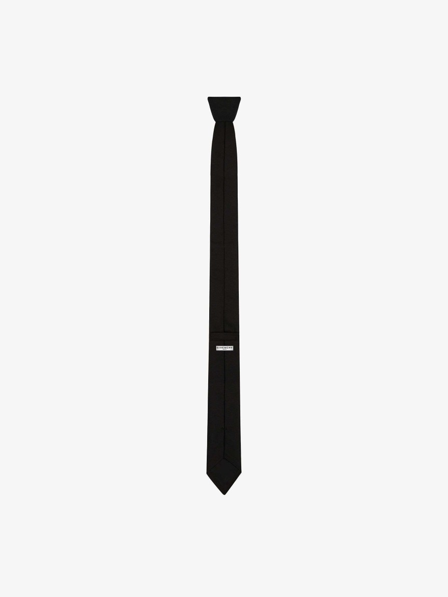 Men Givenchy Scarves & Ties | 4G Tie In Silk Black