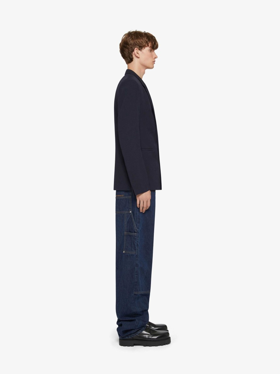 Men Givenchy Pants | Carpenter Pants In Denim Indigo Blue