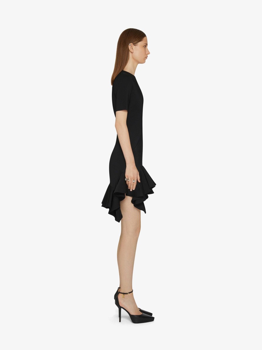 Women Givenchy Dresses | Short Dress With Ruffles Black